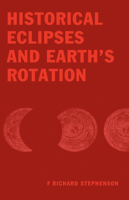 Historical eclipses and Earth's rotation